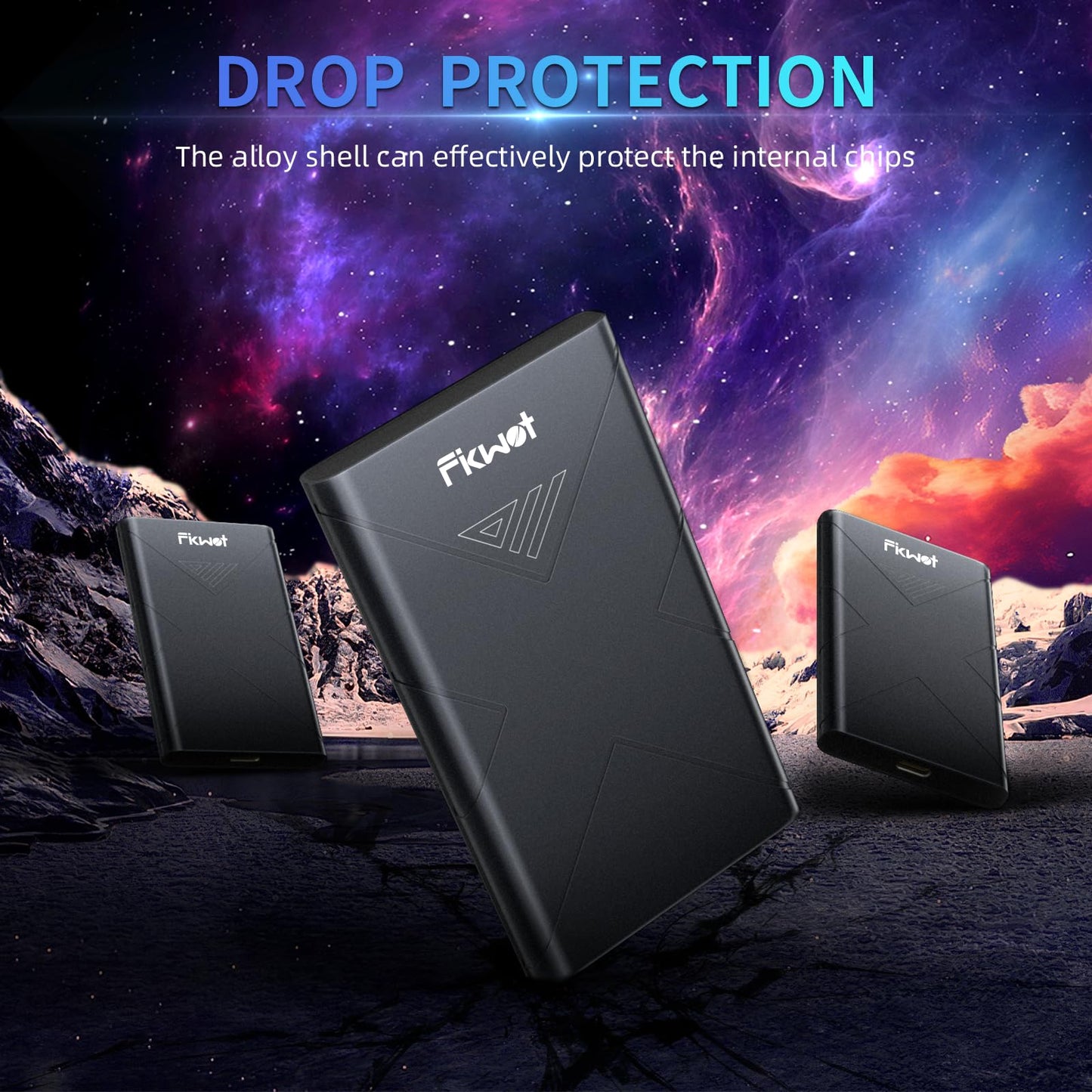 Fikwot FP80 SSD พกพา USB 3.2 Gen2x2