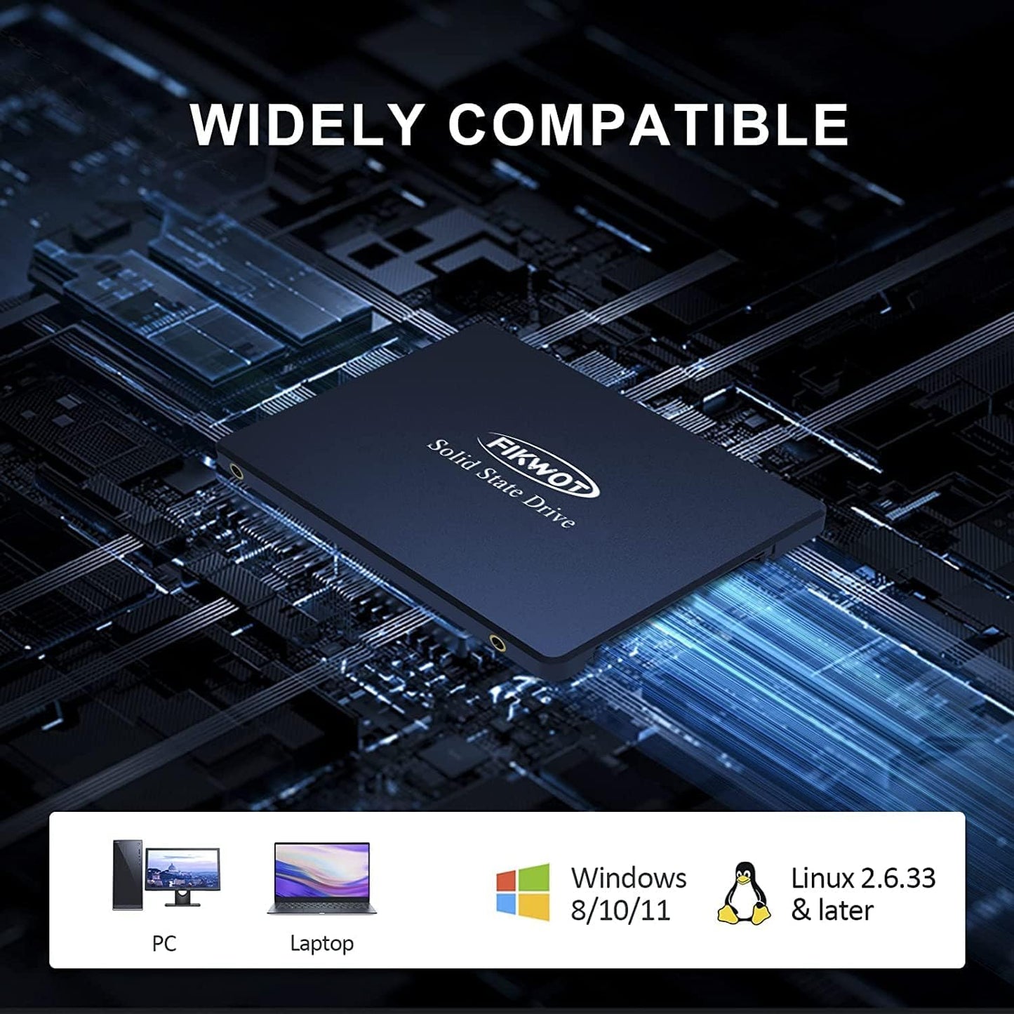 Fikwot FS810 2.5 Inch Internal SSD - SATA III 6Gb/s