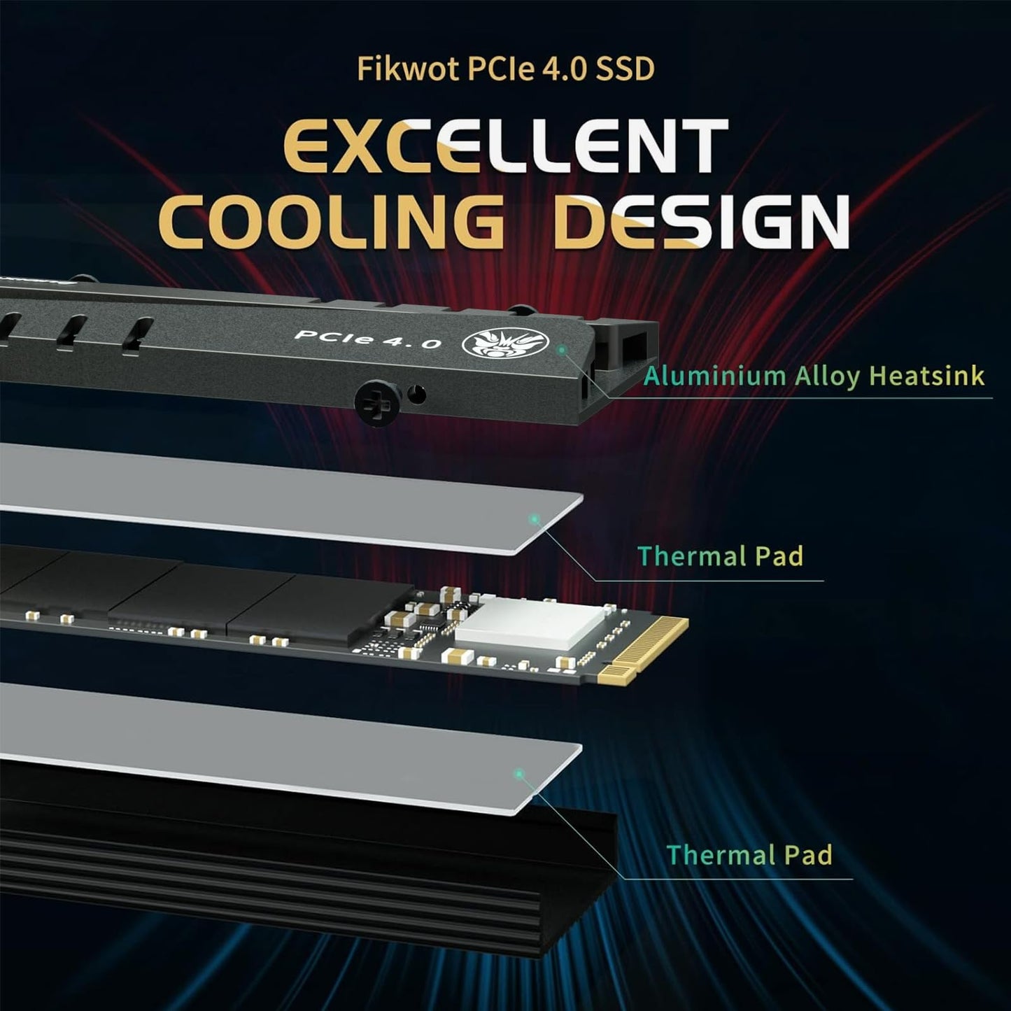 Fikwot FN970 M.2 2280 SSD PCIe Gen4 x4