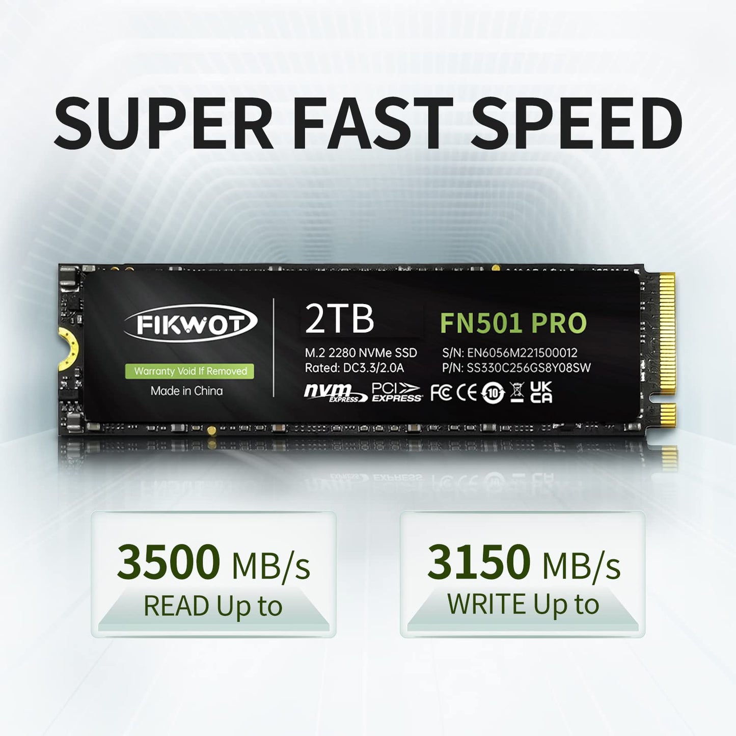 Fikwot FN501 Pro NVMe SSD - M.2 2280 PCIe Gen3 x4