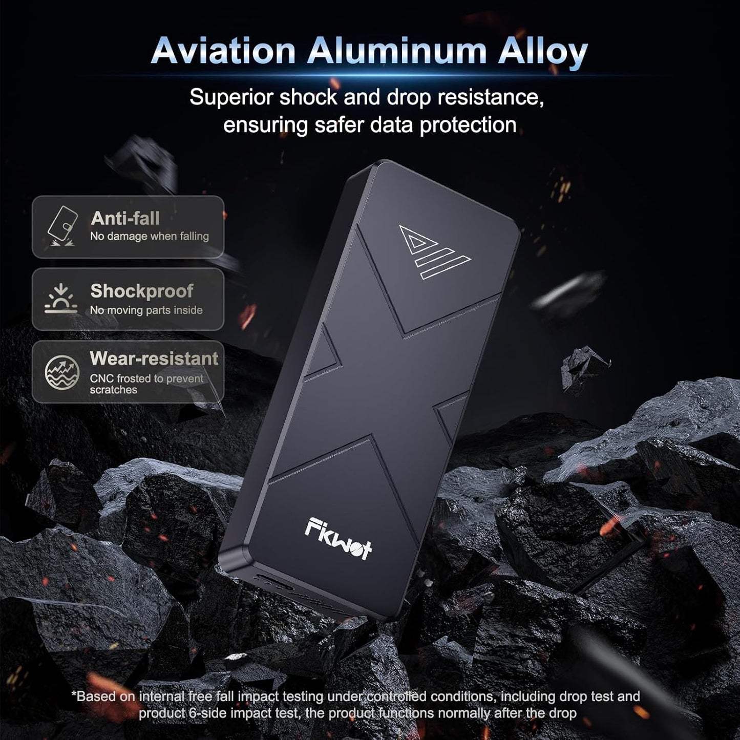 Fikwot FP110 Portable SSD USB4 40Gbps with Cooling Fan