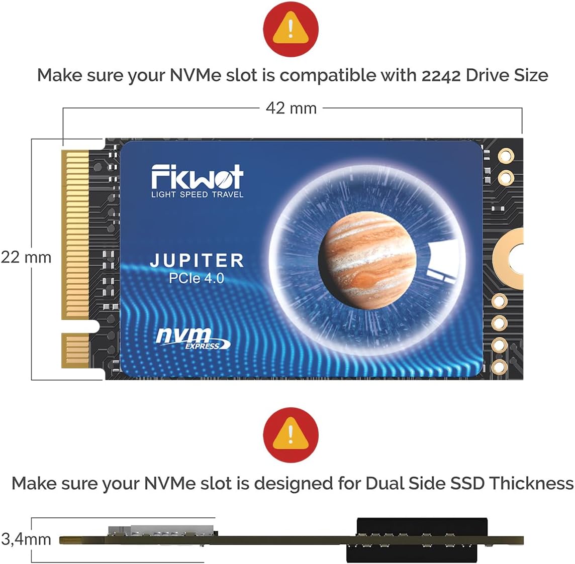 Fikwot FX608 M.2 2242 SSD PCIe Gen4.0 x4