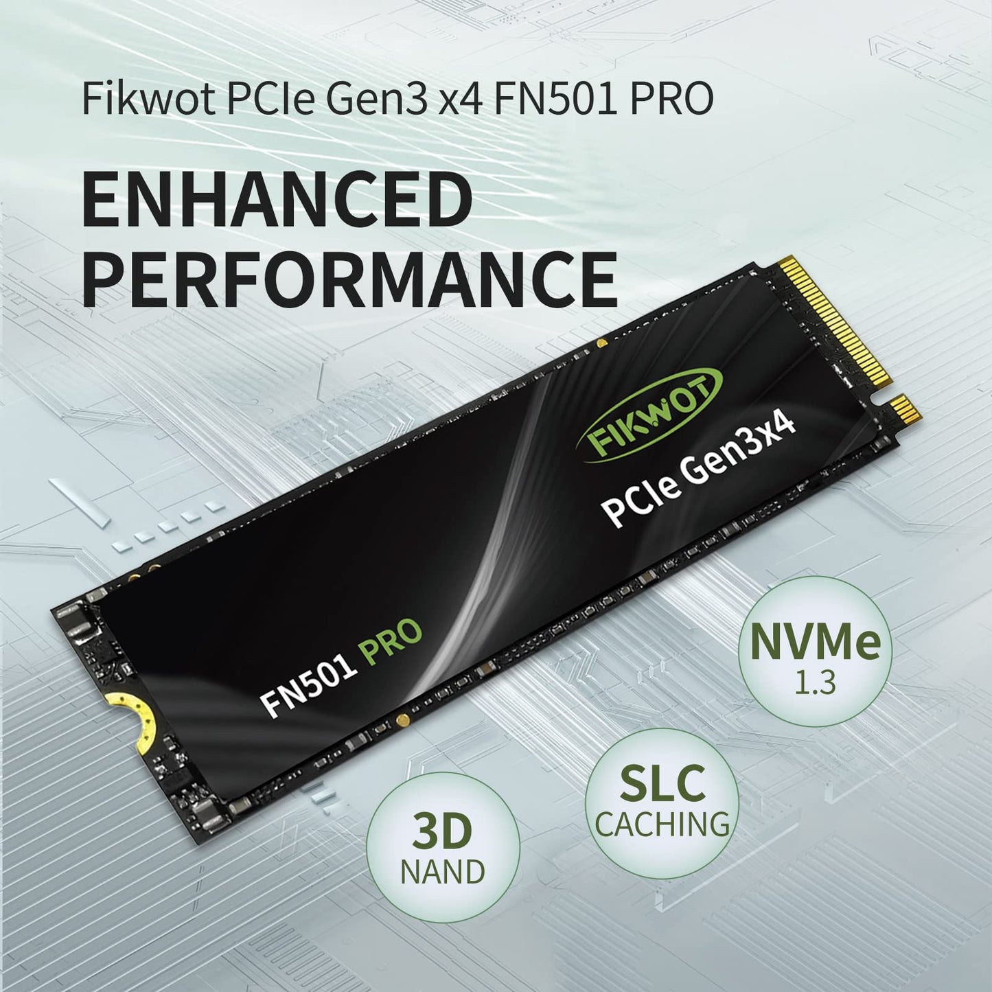 Fikwot FN501 Pro NVMe SSD - M.2 2280 PCIe Gen3 x4